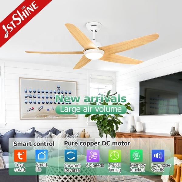 Lâmpada Fluxo luminoso lm 1275 Ventilador de teto LED ajustável moderno com controle remoto