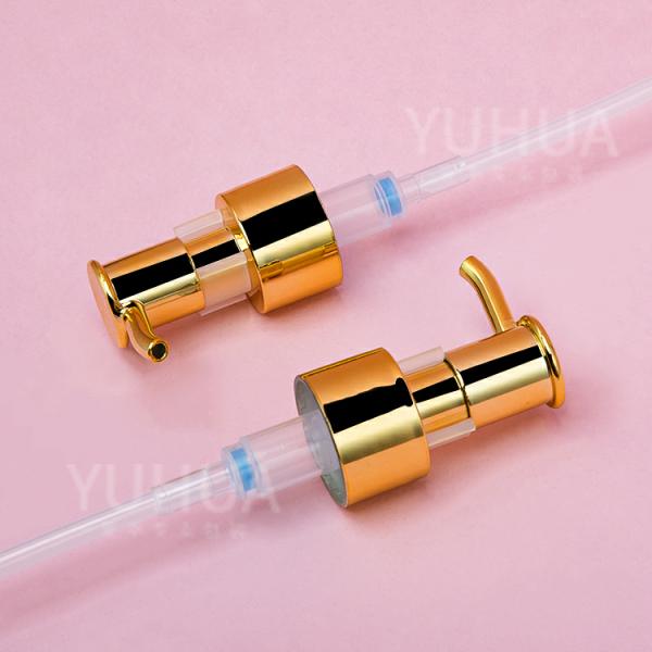 Насос 130/150ml воротника золота бутылки насоса шампуня ЛЮБИМЦА пластиковый цилиндрический косметический