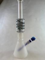 16,5” tubos de agua de cristal colorearon la cachimba recta inferior gruesa de la base del labio