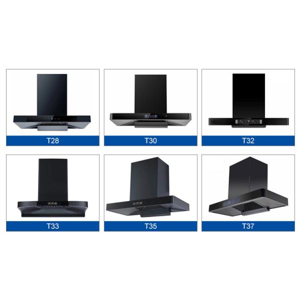 Touch Switch Kitchen Electric Modern Stylish Extractor T Shape Cooker Hood Range Hoods