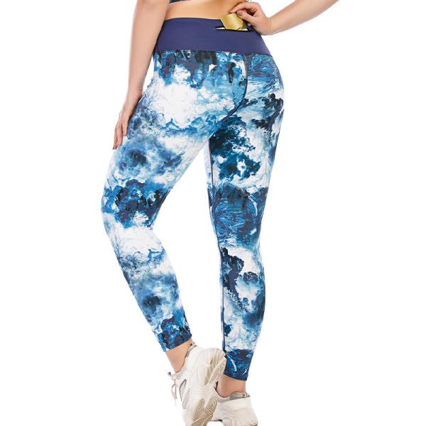 Scrunch Booty Womens Tie Dye Leggings Plus Size Quick Dry yoga pants