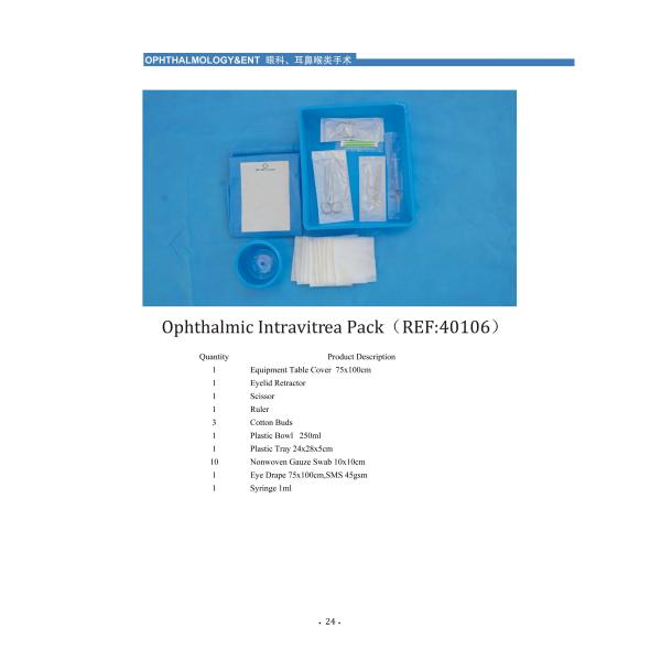 CE одобряет голубую офтальмическую хирургическую стерилизацию EO медицинского обслуживания пакета