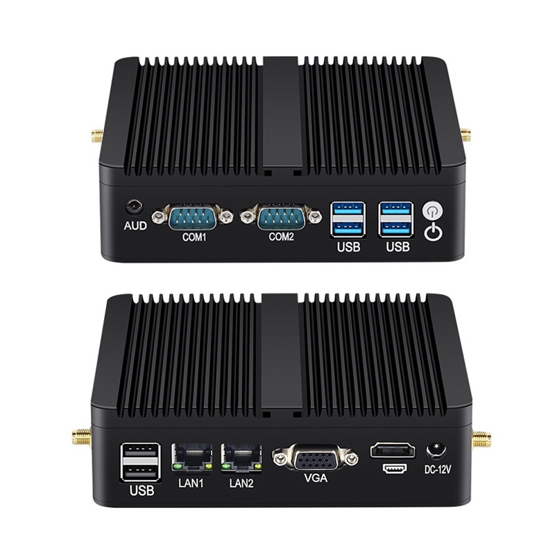 Intel Industrial Mini PC With DDR4 8G MSATA SSD Dual LAN HD Display Linux