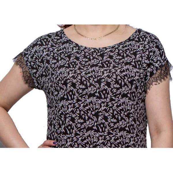 Viscose / Elastane Womens Summer Nightwear Short Sleeve Nightgown OEM Service