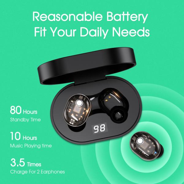 Handsfree Bluetooth 5.0 True Wireless Stereo Earbuds Earphones Headset