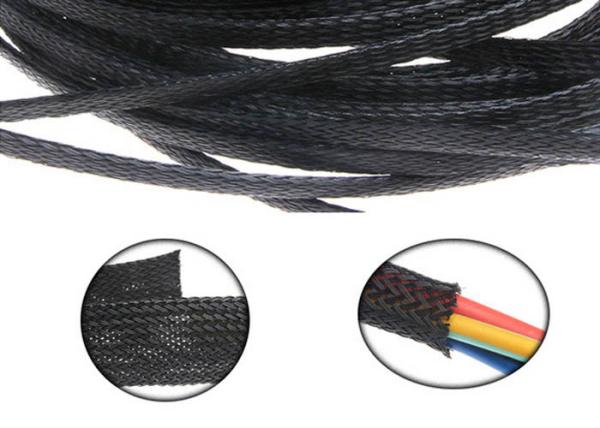 Sleeving trançado automotivo resistente ao calor para a proteção do chicote de fios de cabo