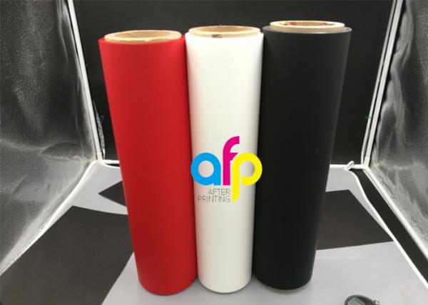 Vermelho material amigável matte do toque macio de Eco do rolo de filme da laminação de 35 mícrons