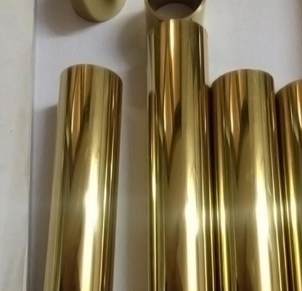 Inox 201 304 316 Brass Golden Stainless Steel Pipe Tubing ASTM A554 1/2 Inch 21mm 22mm