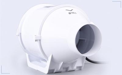 Detachable Diagonal Flow Inline Duct Booster Fan Blower ABS Engineering Plastic High Low Speed
