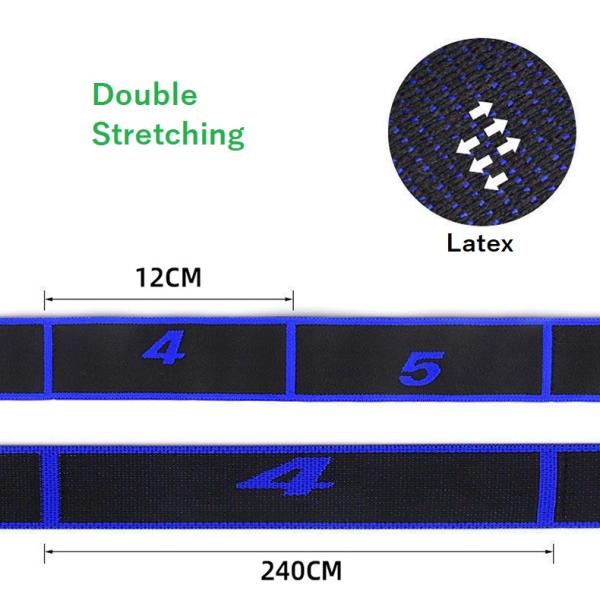 Hot Sale High Quality Stretch Band Digital Segmented Elastic Resistance Band