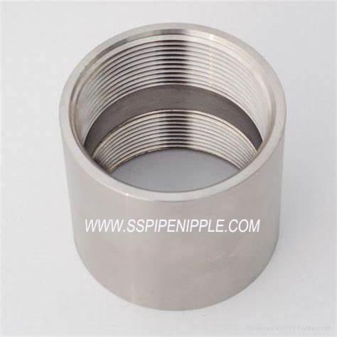 1/2 NPT Thread Merchant Steel Couplings ANSI / ASME BS21 DIN2999