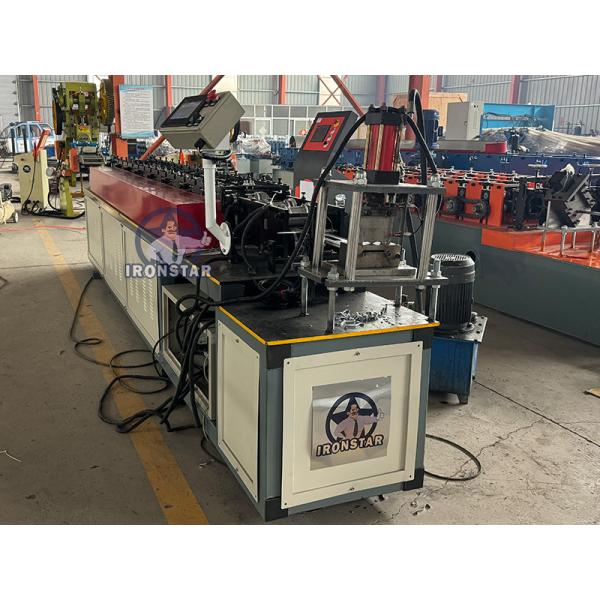 Perforated rolling shutter door roll forming line in Venezuela