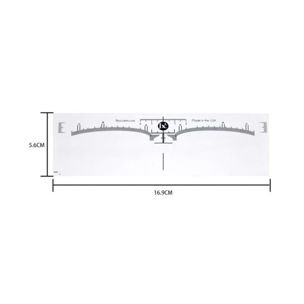 16.9 *5.6cm Eyebrow Tool Ruler White Simple And Practical Brow Lamination Supplies Kit