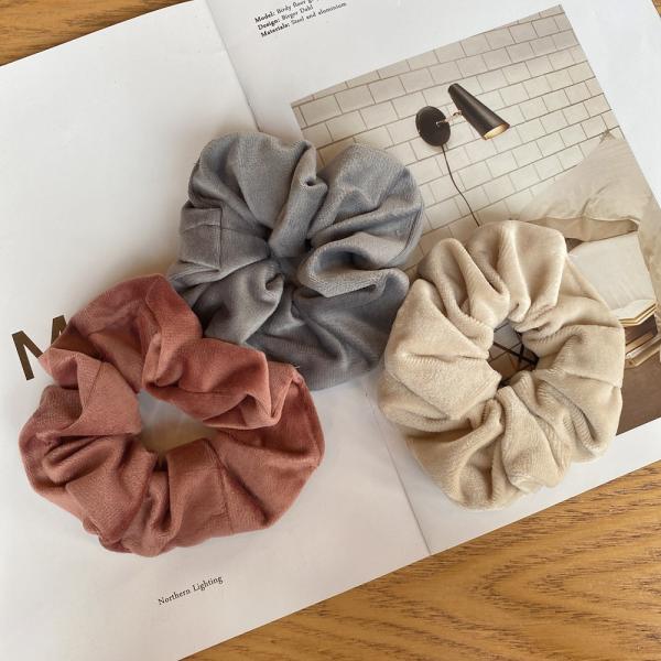 Christmas Flannel Hair Tress Velvet Hair Accessories Set Leopard Hair Tie Scrunchies