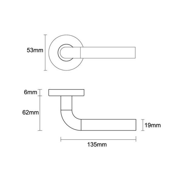 Entryway door handle modern for commercial entryway/entrance doors