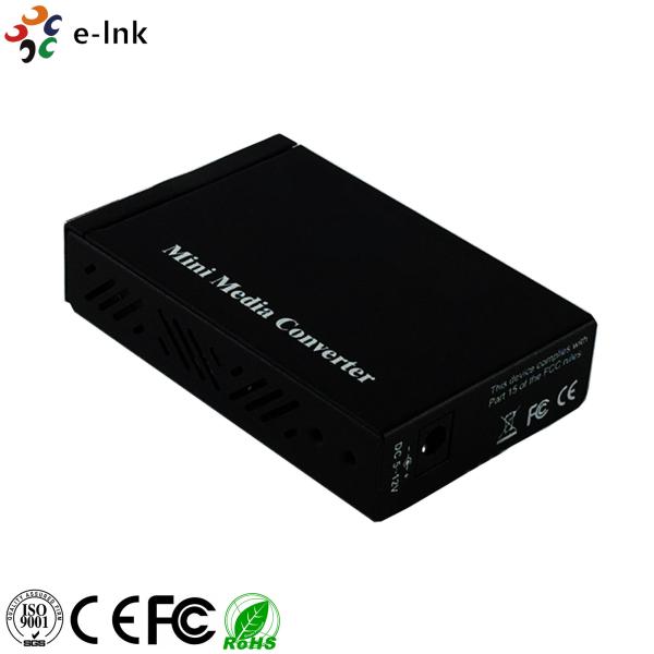 Mini 2x  SFP Slot Gigabit Fiber Ethernet Media Converter 10/100/1000Base-T RJ45 to 1x 1000Base-X