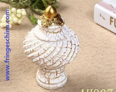 Classical delicate PP plastic curtain rod finials for home decoration