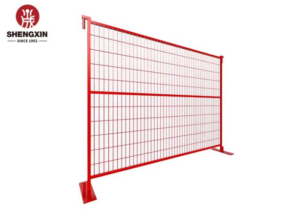 3.0mm 2.4m Portable Temporary Fence Construction Canada Event Crowd Safety Hoarding Barrier