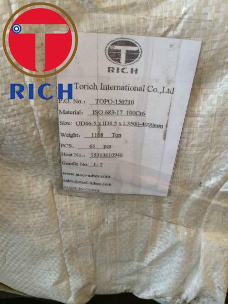 Tubo de aço sem emenda estirado a frio GCr15 100Cr6 do rolamento da tubulação ISO683-17 de aço