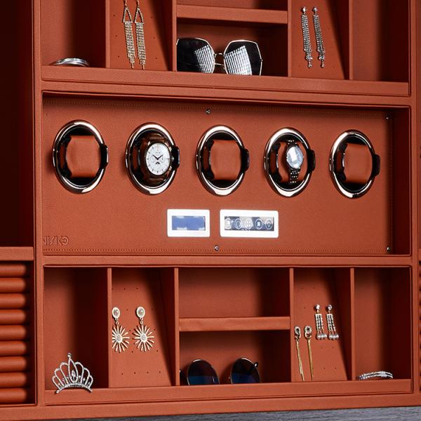 Wardrobe Jewelry Display Box Electric Lift Up With LED Light