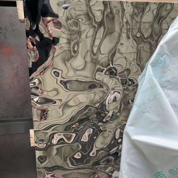 Ранг 304 316L формата 0,8 листа стали 1220x2440mm металла зеркала волны воды нержавеющая