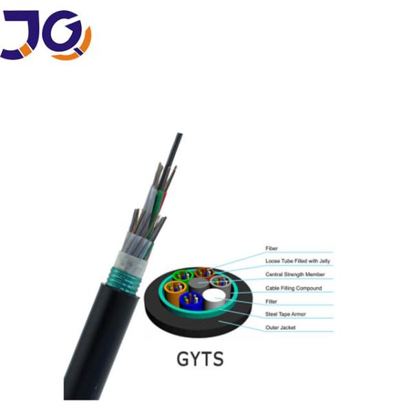 GYTS 4 cabos de fibra ótica 6 12 24 48 96Core Singlemode
