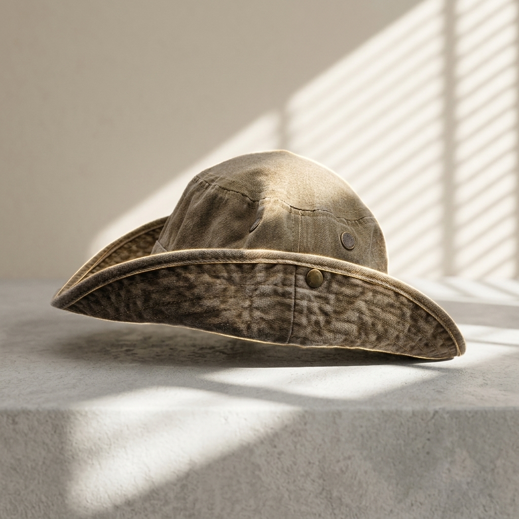 Nautical Stripe Bucket Hat Casual Summer Outdoor Reversible for Beach