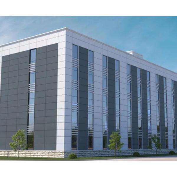 Q355B Welded Commercial Steel Building Q235 Prefabricated Office Construction
