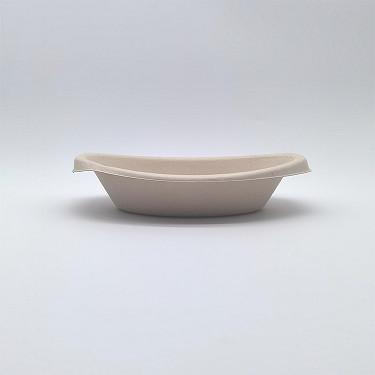 Microwave Safe Oval Biodegradable Bagasse Tableware Oilproof Bowls For Noodle
