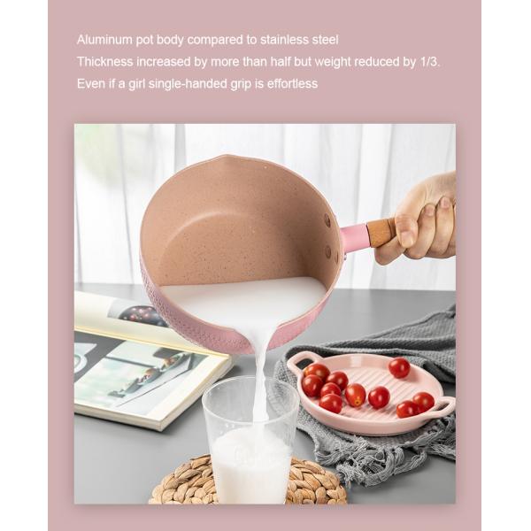 Баки кухни Multi покрашенные небольшие варя с деревянной ручкой