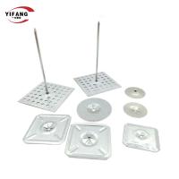 Cole 50x50mm que os SS galvanizaram os pinos autoadesivos da isolação
