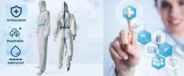 EN14126 Hospital Medical Protective Clothing Ppe Coverall Suit