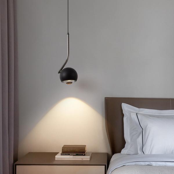 Lâmpada de cama de quarto de hotel led candelabros pequenos pendurados casa decoração de lâmpada pingente moderno