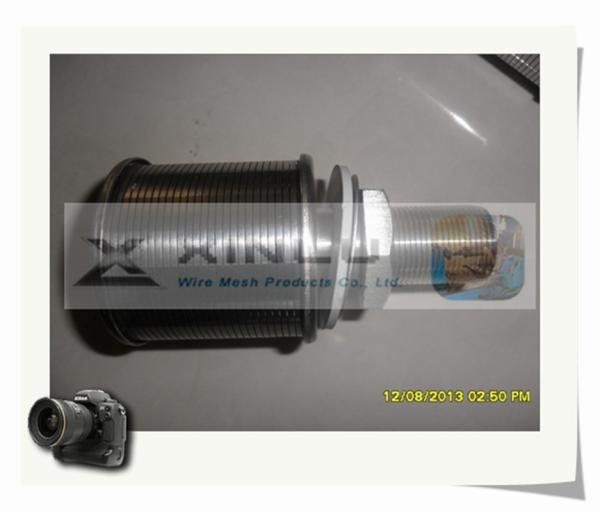 1,5 o fio de Ton Sand Water Filter Nozzles envolveu o entalhe 57mm DN de 0.2mm
