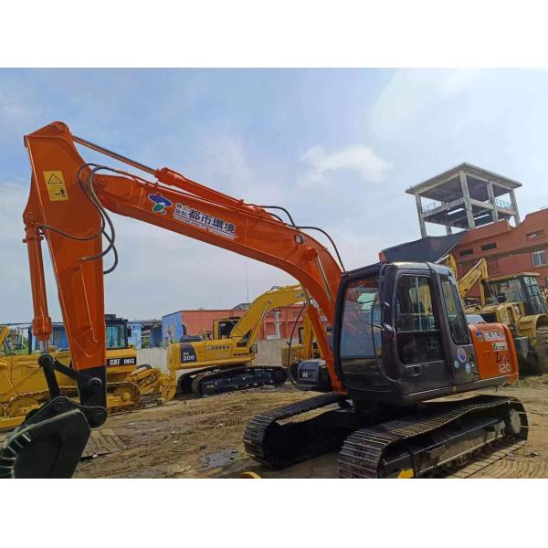12t ZX120 Hydraulic Crawler Second Hand Hitachi Excavator Working Weight 12200kg