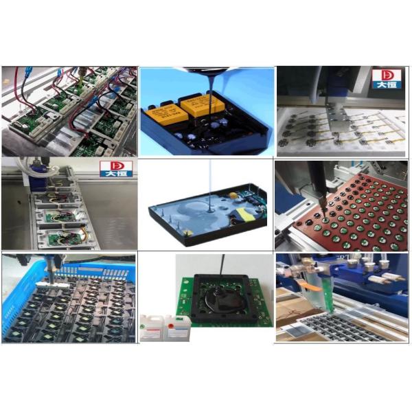 Aplicação precisa de adesivos com máquina automática de distribuição de cola de 6000 x 1200 x 1500 mm