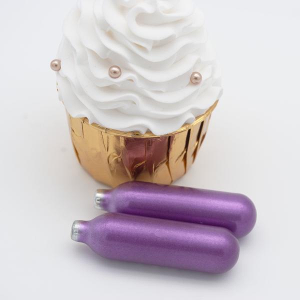 Purple ISO9001 8 Gram N2O Chargers 24 Pack 35g Disposable Cream Capsules