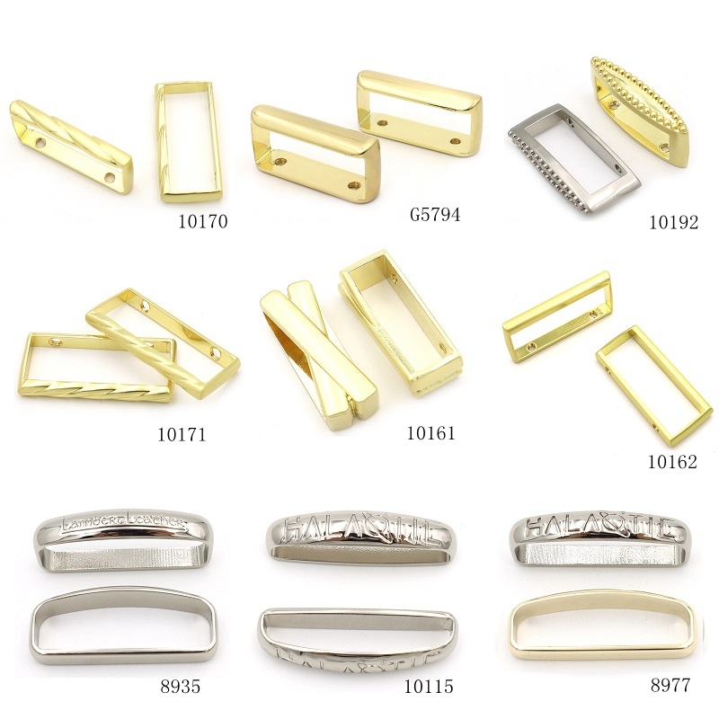 20mm Metal Belt Loops Rose Gold Metal Belt Loop Keeper Oval For Straps And Belts