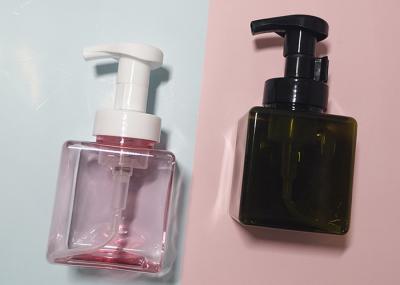 250 Ml Foam Pump Bottle Empty Square Soap Dispenser Plastic Pink