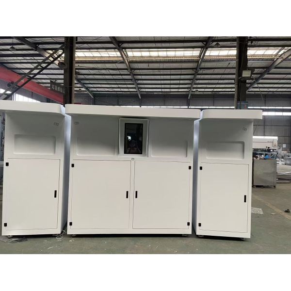 Outdoor 4 in1 combo Reverse Vending Machine for Cartons, Textiles, Smart Electronics, Recycling, AI powered