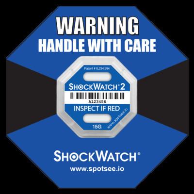 ShockWatch 2 Label,impact indicators label,7 colors