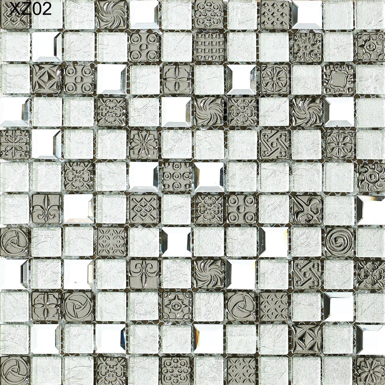 Durable and Decorative Luxury Glass and Metal Wall Swimming Pool Mosaics For Rebuilding and Renovation