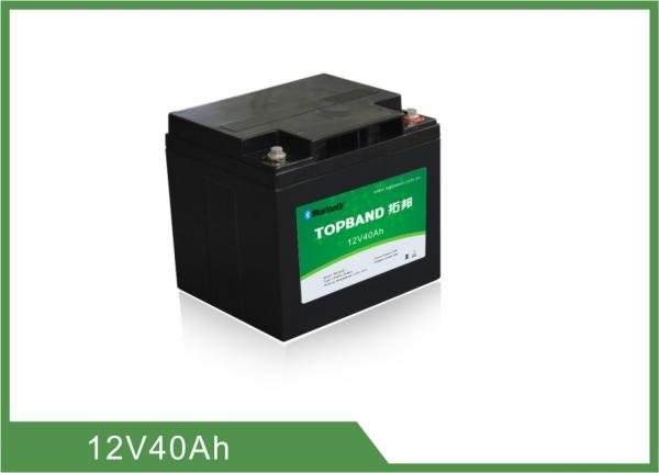 12V 40ah Lithium Iron Phosphate Battery / Prismatic Type Lifepo4 Battery Pack