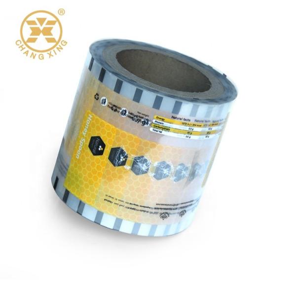 pacotes plásticos do rolo de filme de 76.2mm para empacotar Honey Packaging Metallized Film superior