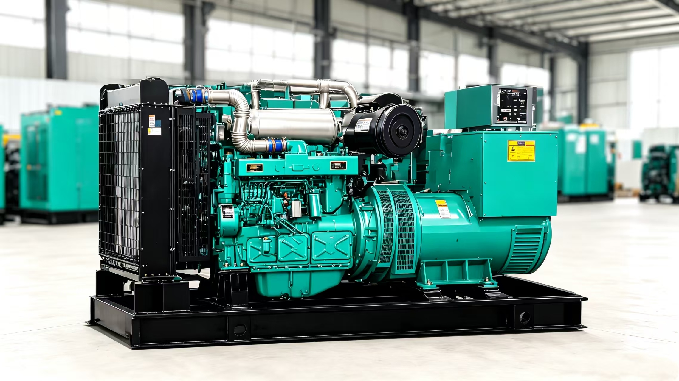 Yuchai Diesel Generator Set with 10kW to 2000kW Power Output, Automatic Control Panel, and Water-cooled System