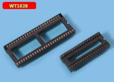 Corpo estreito 1.778mm 16 Pin Dip Ic Socket WT1028 OEM ODM Serviço