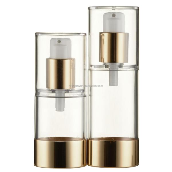 Botellas cosméticas sin aire de 50 ml/40 ml/30 ml/20 ml de forma ovalada