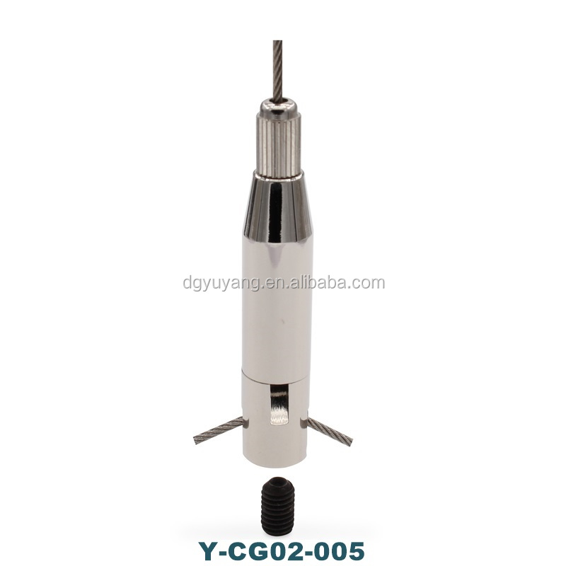 OEM Custom Brass Ceiling Wire Suspension Kit Acoustic Panel Cable Clips Category with Cable Clamp