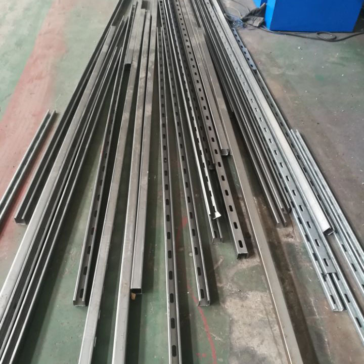 Galvanized Steel Unistrut Channel Roll Forming Machine Z350 2.0-2.5mm P1000