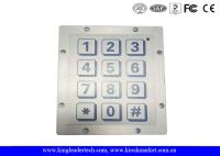 Bâti piézoélectrique de panneau de clavier en métal rocailleux de contact avec 12 clés plates 3x4 Matrix